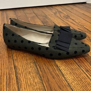 BODEN Geraldine Flats Polka Dots Bow Womens Size 11